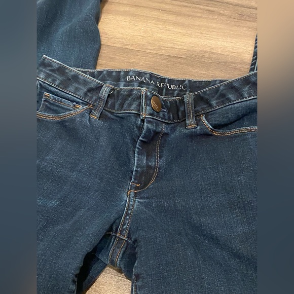 Banana Republic Women’s Skinny Jeans Waist Size 25 Dark Blue - Picture 3 of 6